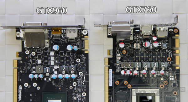 GTX960相對(duì)GTX760的供電有所消減