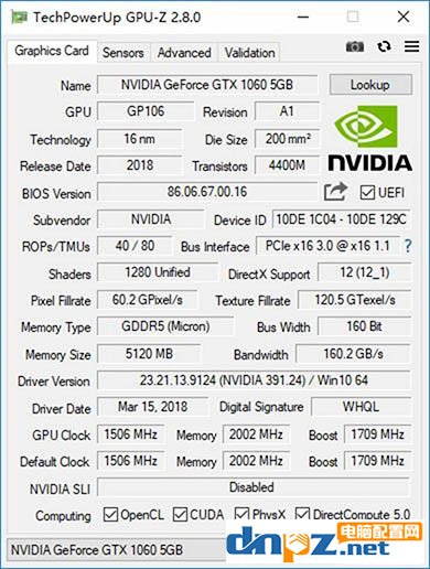 1065和1063哪個好？gtx1060 5g和3g的性能差別