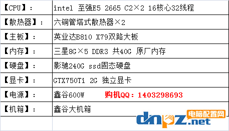 2018游戲工作室e5電腦配置清單 E5主機(jī)配置推薦