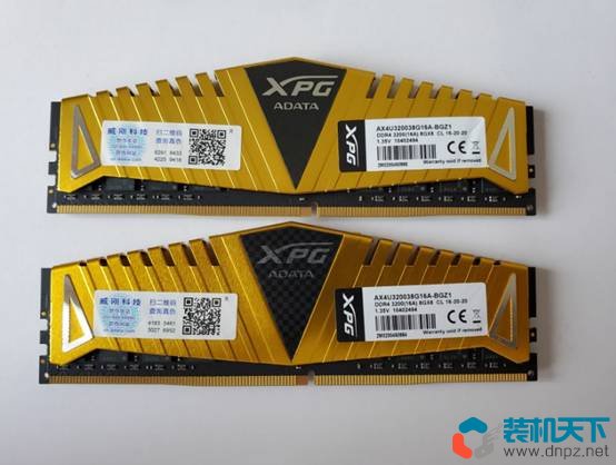 威剛XPG 8G*2 3200 DDR4